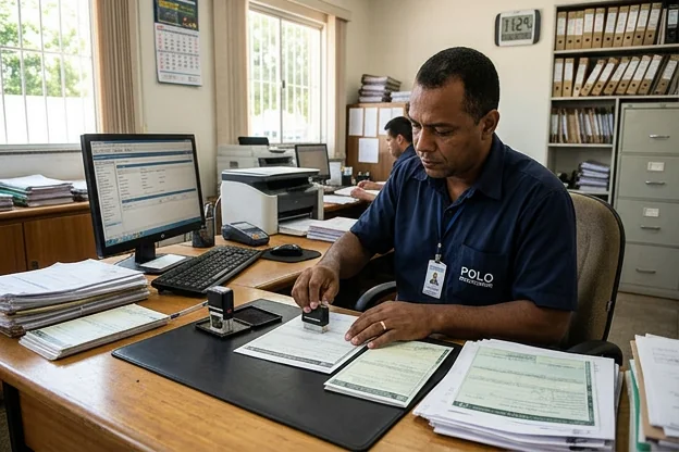 Despachante atualizando documentos veiculares em Luziânia.